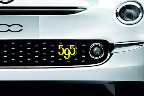 Fiat Emblem & Badge Set - Grille and Tailgate 595 logo Fiat emblems decoinfabric