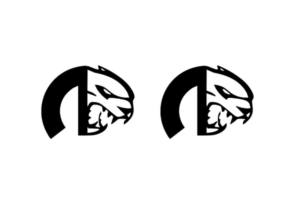 JEEP emblem for fenders with Mopar Hellcat logo