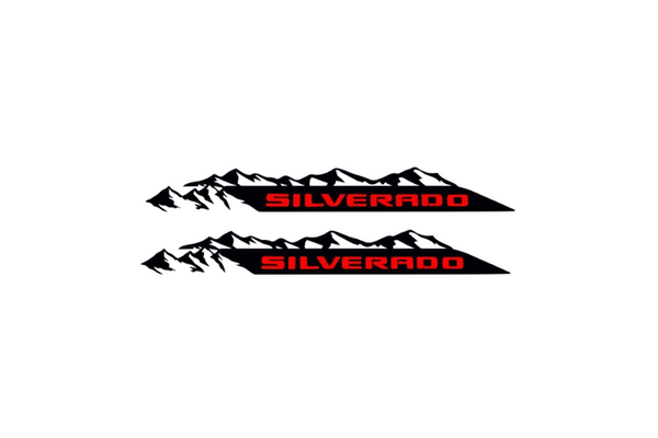 Chevrolet emblem for fenders with Silverado logo (Type 2)