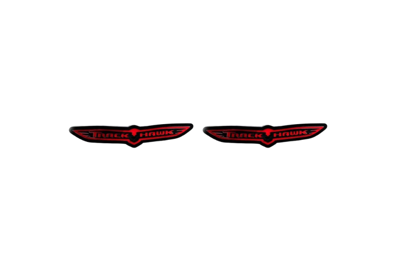 Jeep Emblem & Badges set with TrackHawk logo (Type 2)