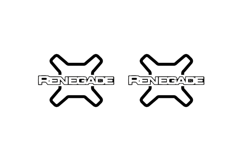 JEEP emblem for fenders with Renegade logo (Type 2)