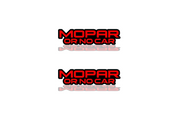DODGE emblem for fenders with Mopar or No Car logo Dodge emblems decoinfabric BLACK RED