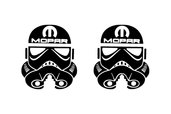 DODGE emblem for fenders with Storm Trooper Mopar logo