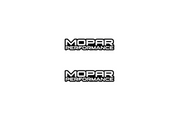 Dodge Emblem & Badges set with Mopar Performance logo Dodge emblems decoinfabric
