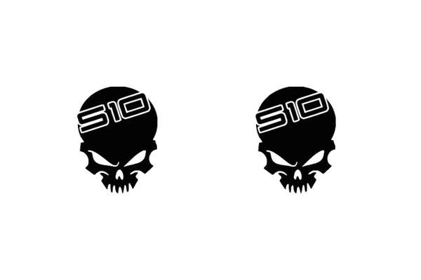 Chevrolet emblem for fenders with Shevy S10 Skull logo