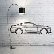 Metal Car Wall art Decor Ford Mustang VI 2015-2023 (type SIDE) Ford Wall Art Decoin Fabric