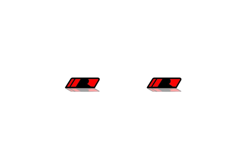 Ford Mustang Emblem & Badges set with Roush logo (Type 3) Ford emblems decoinfabric