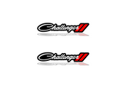 Dodge Emblem & Badges set with Challenger + Dodge logo Dodge emblems decoinfabric BLACK WHITE