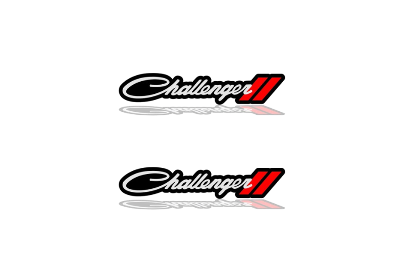 Dodge Emblem & Badge Set - Grille and Tailgate Challenger + Dodge logo