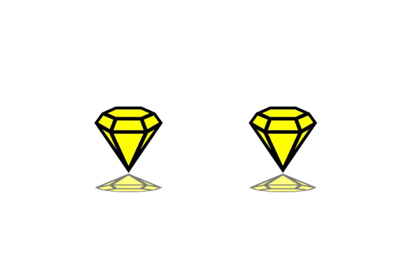 Car emblem badge for fenders with Diamant logo