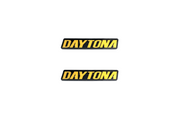 Dodge Emblem & Badges set with Daytona logo Dodge emblems decoinfabric BLACK YELLOW