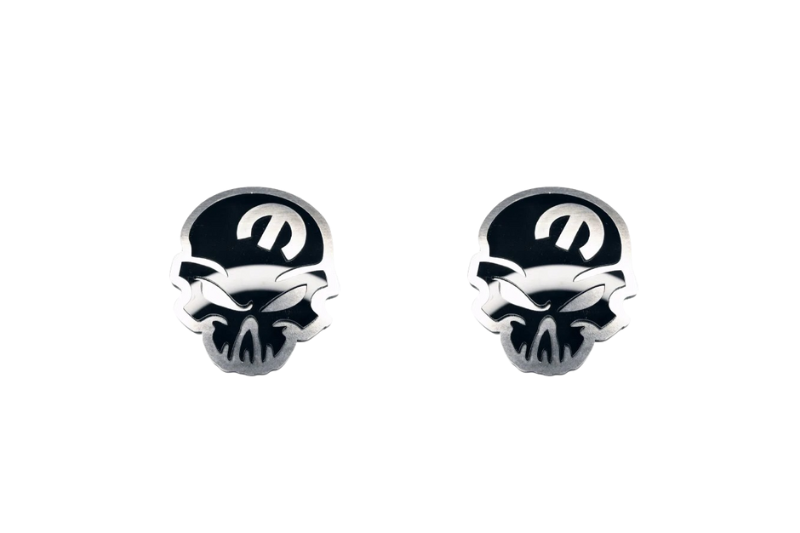 Chrysler Stainless Steel Emblem & Badges set with Mopar Skull logo (Type 2)