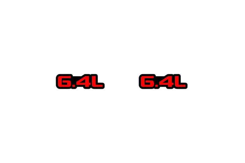 Chrysler emblem for fenders with 6.4L logo (type 2) Chrysler emblems decoinfabric