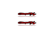 Dodge Emblem & Badges set with Charger R/T logo Dodge emblems decoinfabric BLACK RED