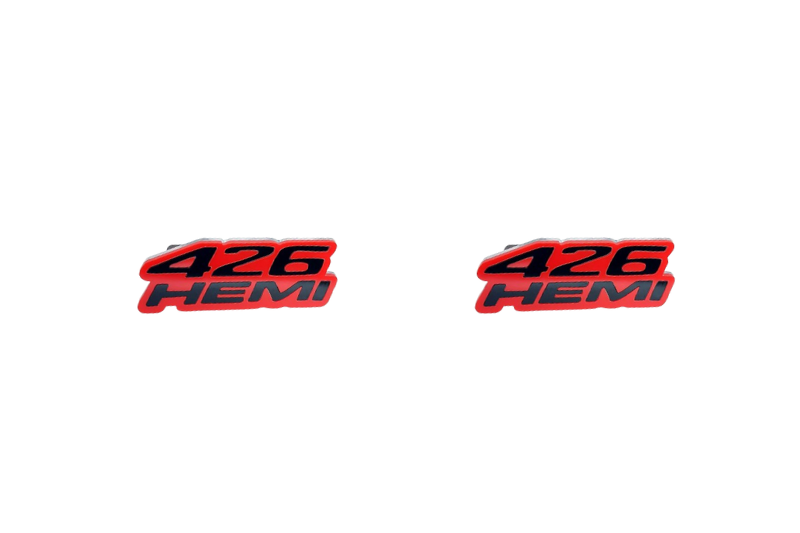 Chrysler emblem for fenders with 426HEMI logo (Type 2) Chrysler emblems decoinfabric