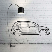 Metal Car Wall art Decor Chrysler PT Cruiser 2000-2010 (type SIDE) Chrysler Wall Art Decoin Fabric