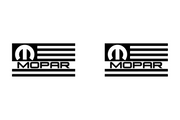 Jeep Emblem & Badges set with Mopar American Flag logo Jeep emblems decoinfabric
