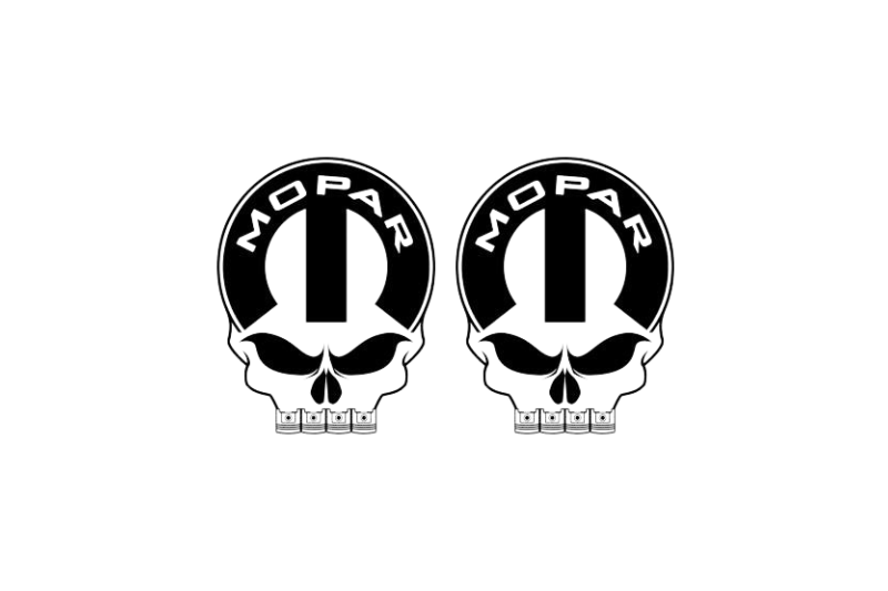 Jeep Emblem & Badges set with Mopar Skull logo (Type 8)