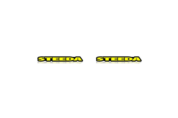 Ford emblem for fenders with STEEDA logo