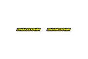 Dodge Emblem & Badges set with Shakedown logo Dodge emblems decoinfabric BLACK YELLOW