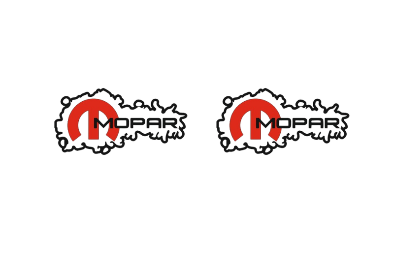 Chrysler Emblem & Badges set with Mopar logo (Type 14) Chrysler emblems decoinfabric