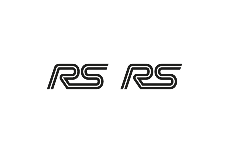 Ford Emblem & Badges set with RS logo (Type 4)