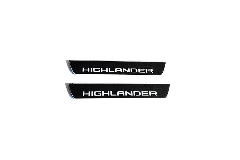 Toyota Highlander IV 2019+ Led Door Sills With Logo Highlander