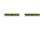 JEEP emblem for fenders with Trailhawk logo Jeep emblems decoinfabric BLACK YELLOW
