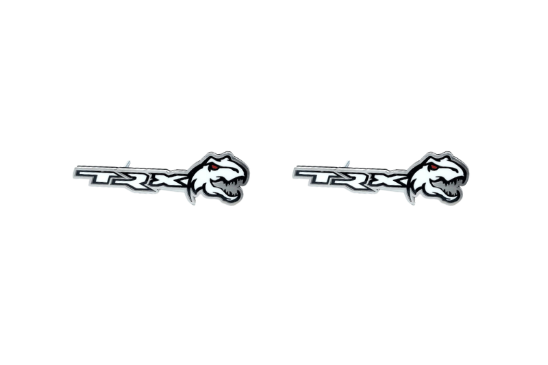 DODGE Stainless Steel emblem for fenders with TRX logo Dodge emblems decoinfabric