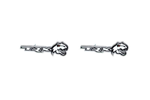 DODGE Stainless Steel emblem for fenders with TRX logo