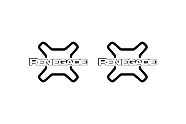 Jeep Emblem & Badges set with Renegade logo (Type 2)