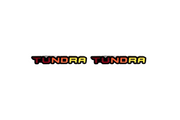 Toyota emblem for fenders with Tundra III logo (Tricolor) Toyota emblems decoinfabric