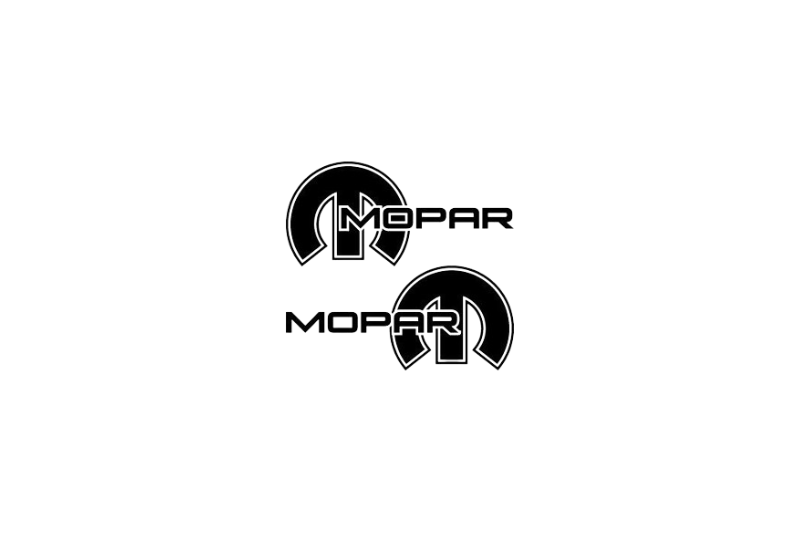 Dodge Emblem & Badges set with Mopar logo (Type 9) Dodge emblems decoinfabric