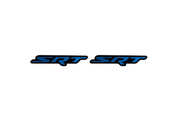 JEEP emblem for fenders with SRT logo Jeep emblems decoinfabric BLACK BLUE