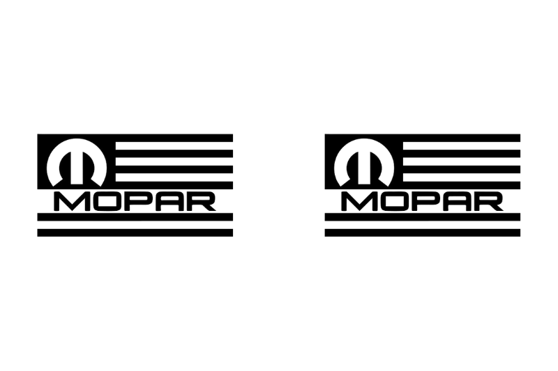 Chrysler Emblem & Badges set with Mopar American Flag logo Chrysler emblems decoinfabric