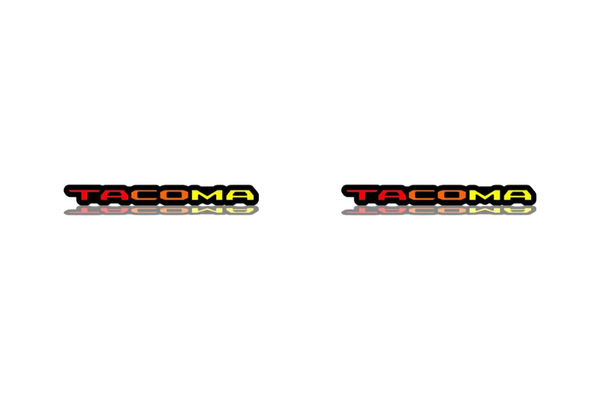 Toyota emblem for fenders with Tacoma III (Tricolor) logo