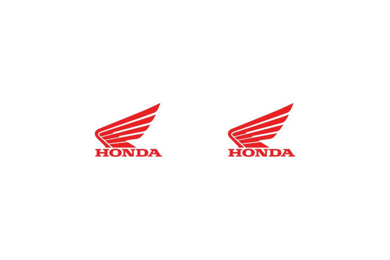 Honda Emblem & Badges set with Honda logo (Type 2) Honda emblems decoinfabric