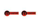 JEEP emblem for fenders with Mopar logo (type 19) Jeep emblems decoinfabric RED BLACK