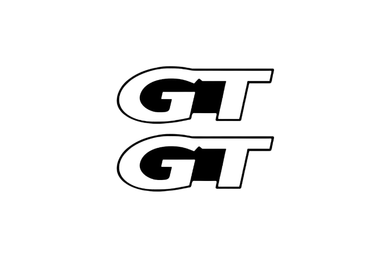 Ford Mustang Emblem & Badges set with GT logo (Type 4) Ford emblems decoinfabric