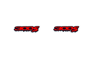 Chrysler 300C II Emblem & Badges set with 300S Blood logo Chrysler emblems decoinfabric BLACK RED