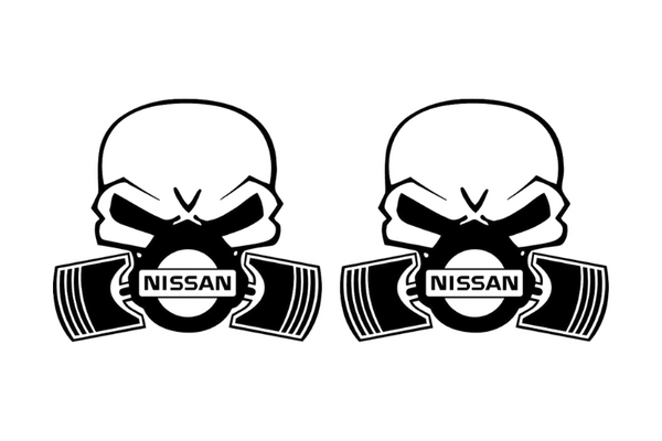 Nissan emblem for fenders with Nissan Gas Mask logo