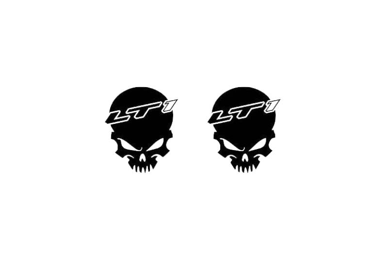 Chevrolet emblem for fenders with Chevrolet LT1 Skull logo