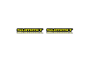 JEEP emblem for fenders with Summit logo Jeep emblems decoinfabric BLACK YELLOW