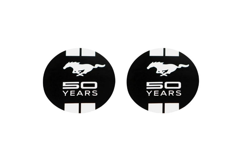 Ford Emblem & Badges set with Mustang Horse 50 Years logo