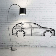 Metal Car Wall art Decor Genesis GV70 2020+ (type SIDE) Genesis Wall Art Decoin Fabric 500 mm (19.6