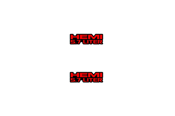 Jeep Emblem & Badges set with Hemi 5.7 Liter logo