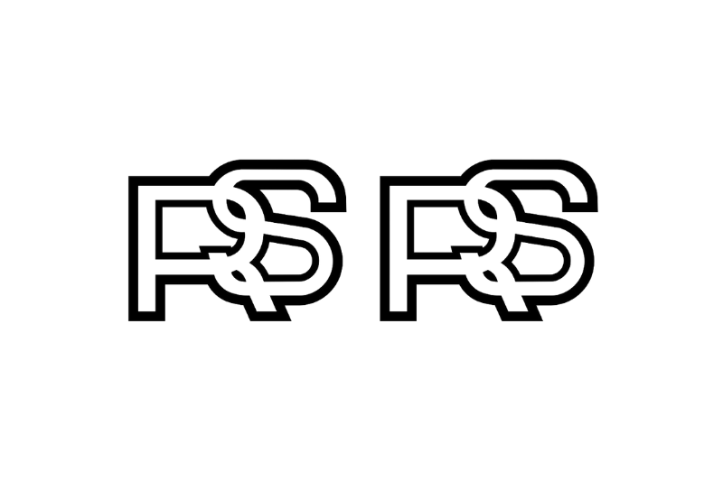 Ford Emblem & Badges set with RS logo (Type 3)