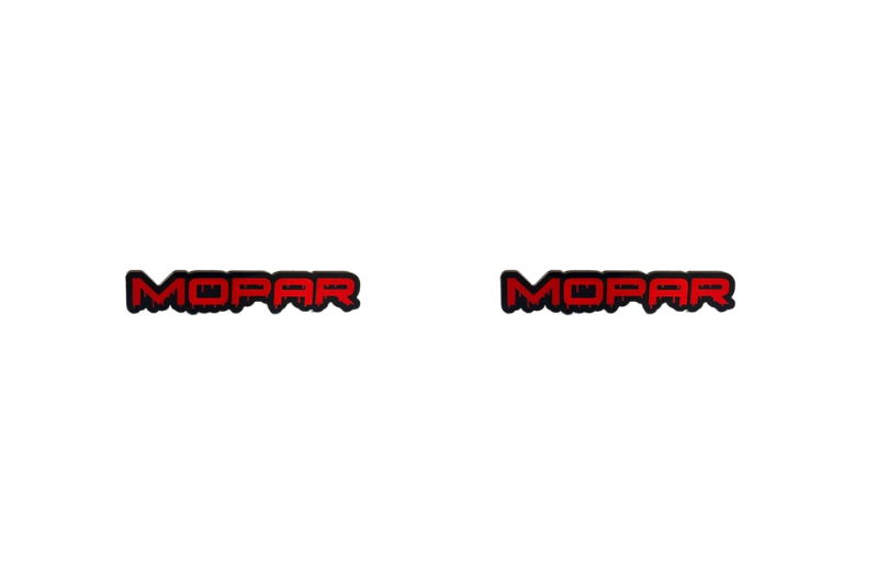 Dodge Emblem & Badges set with Mopar Blood logo Dodge emblems decoinfabric BLACK RED