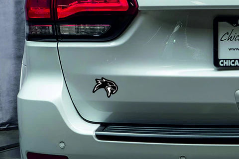 Jeep Emblem & Badge Set - Grille and Tailgate TrackHawk logo (head) Jeep emblems decoinfabric BLACK