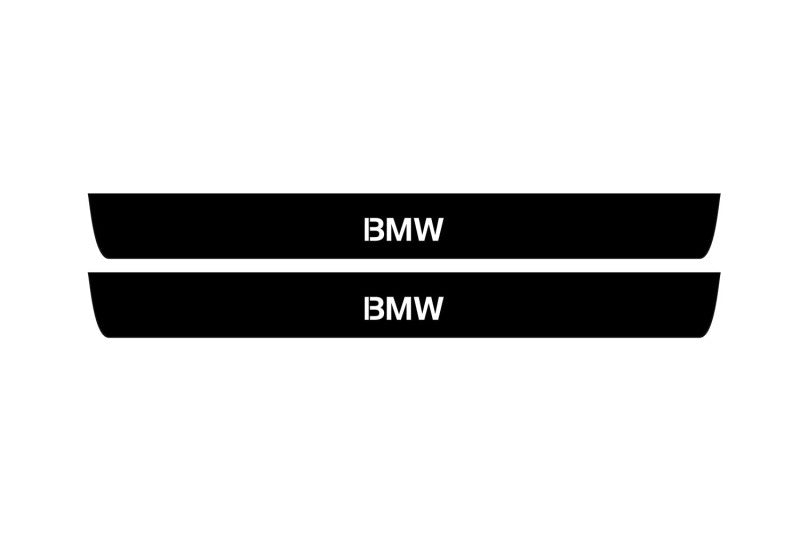 BMW 5 F10 2009-2017 Led Door Sill Pro With Logo BMW (Premium Painting) BMW Led Door Sills PRO opdesign